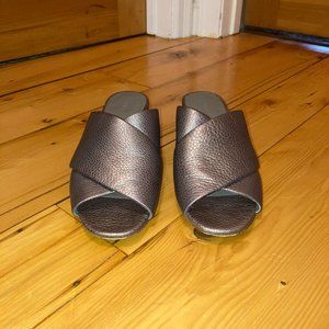 Vince Metallic Sandals